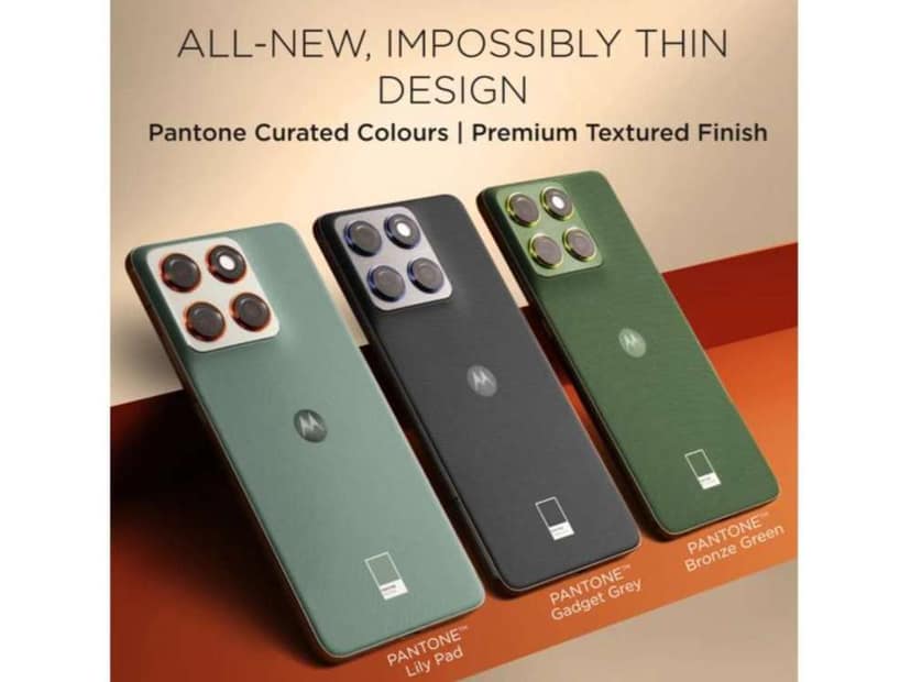 Motorola Edge 70 Smartphone, 8GB RAM, 256GB Storage - Pantone Gadget Gray view 4