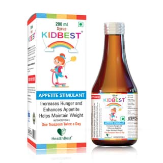 HealthBest Appetite Stimulant Syrup for Kids| Enhances Appetite |Maintain healthy Weight | 200ml