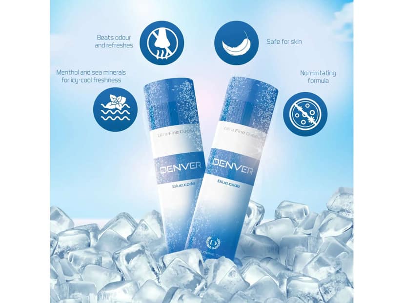 DENVER Blue Code talc 300gm view 3
