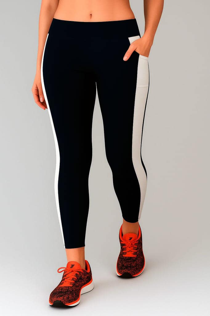 Latest Fashionable Workout & Sports Tights for Women and Girls | Perfect for Yoga, Gym Sessions, Running, Training & Outdoor Games | Smooth Lycra Fabric view 2