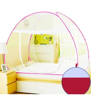 SHREENATHJI JEWELLERS King Blue Plain Mosquito Net, Machardani