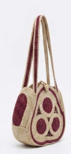 Artisan Handcrafted Banana Fibre Handbag view 3