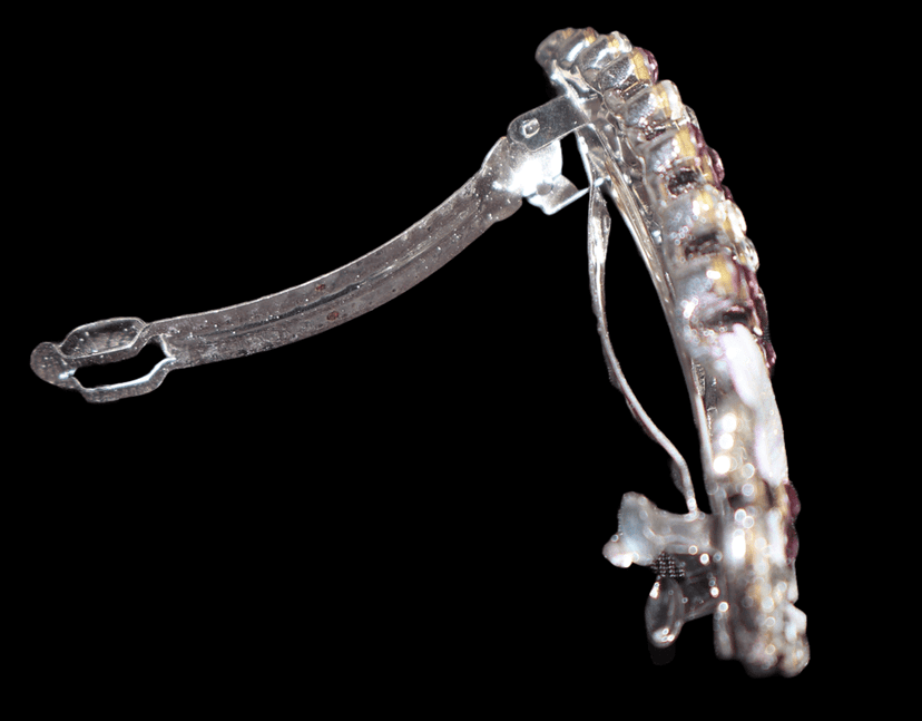 Elegant Crystal Feather Hair Clip - Sparkle & Shine view 4