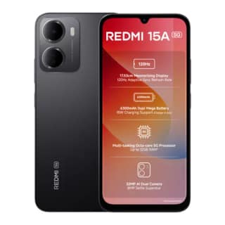 REDMI 15C (Midnight Black, 6GB RAM, 128GB Storage)
