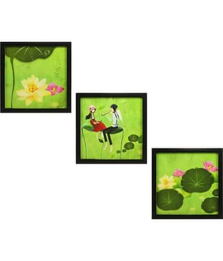 Indianara Kids Décor Synthetic Painting With Frame