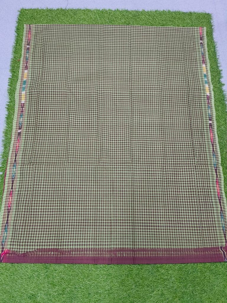 KJ PURAM HANDLOOMS COTTON TIE AND DIE SAREE
