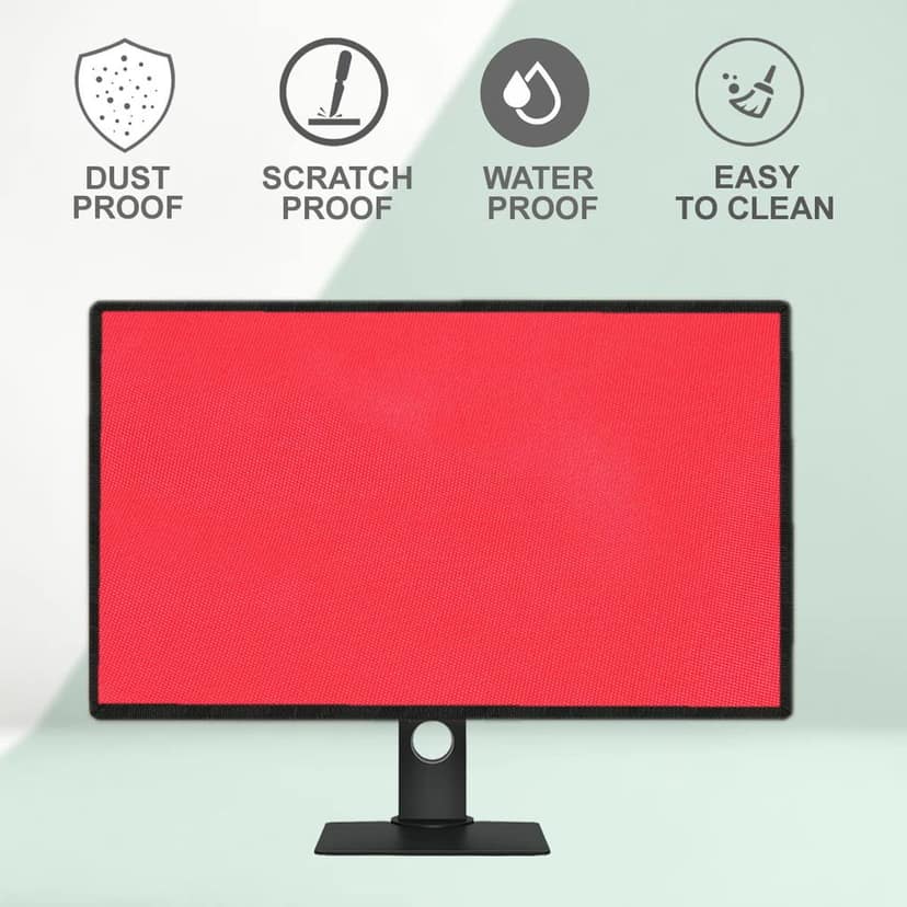 PalaP Super Premium Dust Proof Monitor Cover for BENQ 28 inches Monitor (RED) view 6