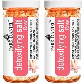 PARK DANIEL Premium Rose Bath Salt- For Rehydrating &amp; Refreshing Skin- Pedicure &amp; Manicure Salt Combo Pack Of 2 Jars of 200 gms(400 gms) (400 g) view 2