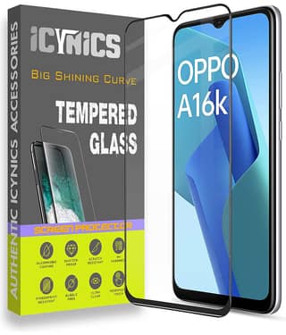 Icynics Tempered Glass Compatible For OPPO A16K ( Pack of 1 )
