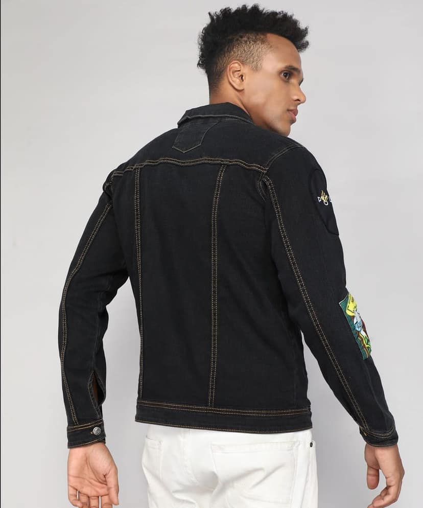 FTX Men Printed Denim Jacket view 2