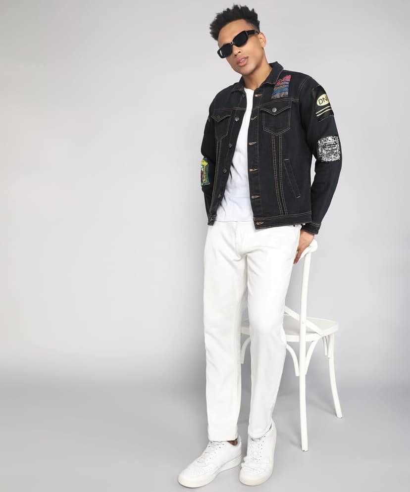 FTX Men Printed Denim Jacket view 5