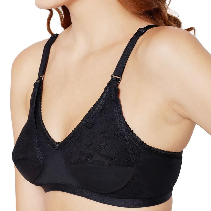 Bodycare Women Cotton Full Coverage Non Padded Regular Bra 5539-Black view 4