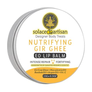 SolaceDeArtisan Nutrifying Gir Ghee Intense Repair & Fortifying EO Lip Balm, 15 gm