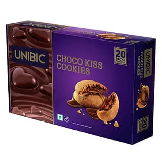 Unibic Centre Filled-Choco Kiss Cookies, 250 G