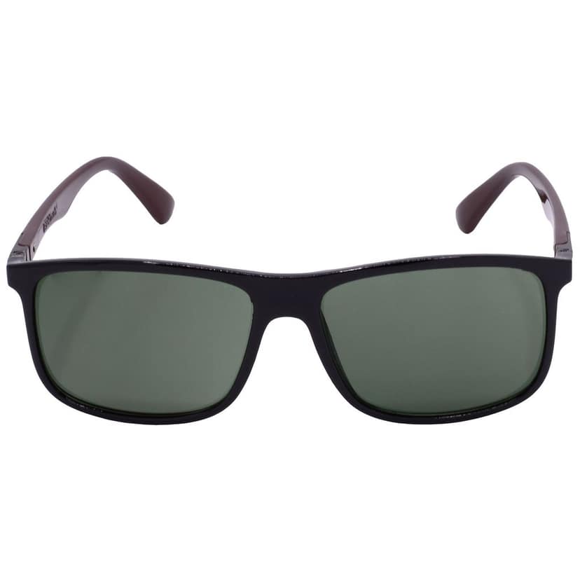 Hrinkar Green Rectangular Sunglasses Brands Black, Brown Frame Goggles for Men & Women - HRS-BT-02-BK-BWN-GRN view 2