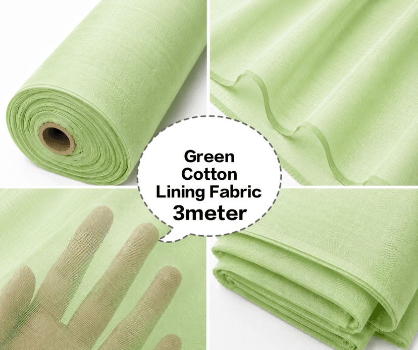 Green Cotton Lining Fabric (Bada Panna), Green Cotton Lining Fibre (Bada Panna), Green Lining Cloth (Bada Panna), Soft Green Cotton Lining (Bada Panna), Green Garment Lining Fabric (Bada Panna) view 2