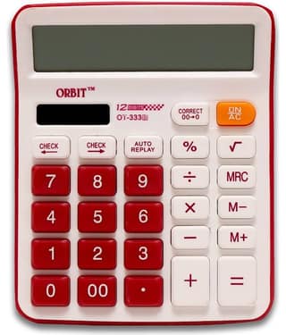 ORBIT CK 12 Digits Basic Calculator