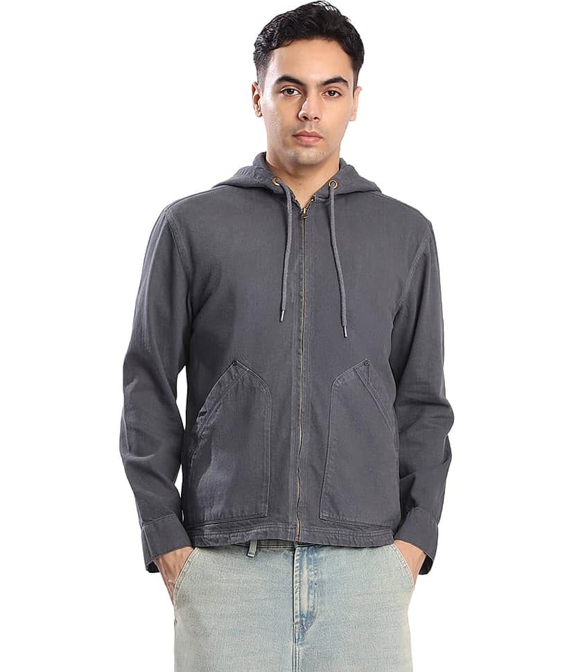 Bene Kleed Cotton Men's Casual Jacket - Grey ( Pack of 1 ) view 8