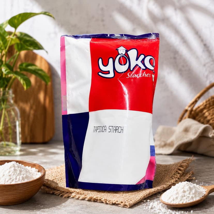 Yoko Tapioca Starch | Premium Tapioca Flour | Cassava Starch | Fine White Starch Powder for Cooking, Baking, Thickening & Food Preparation view 2