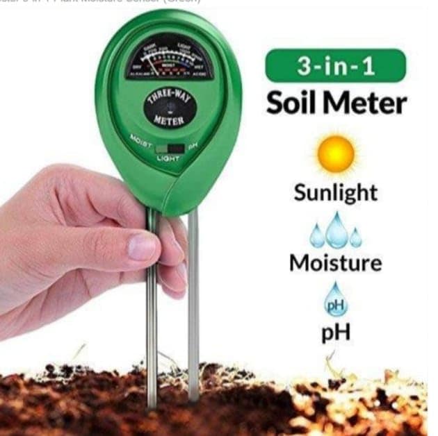 DHRUVINSRI 3-in-1 Soil Tester Plant Moisture Sensor – Measure Moisture, pH, and Light view 3