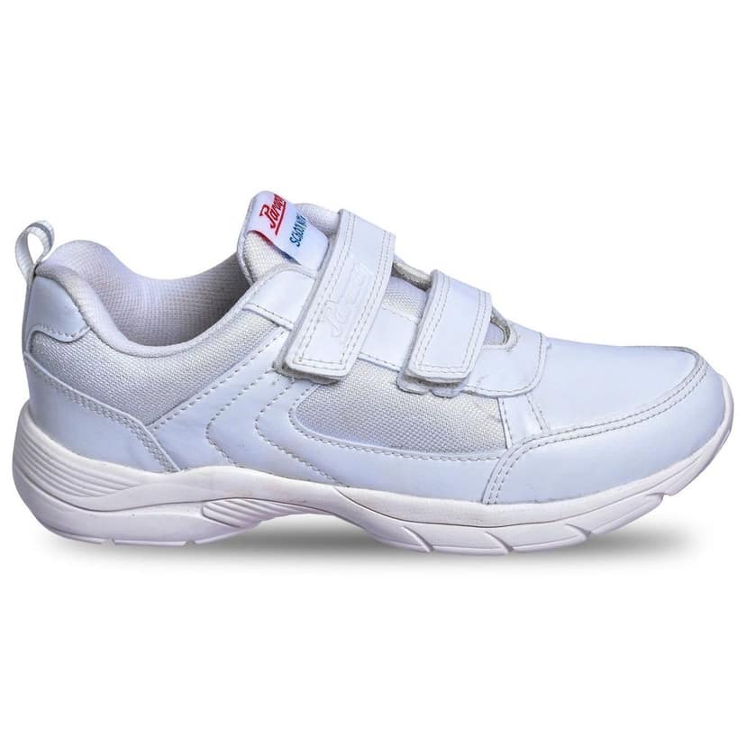 Paragon Ultra Comfortable, Lightweight and Durable Boy's & Gir's White School Shoes for Sports & Everyday Use | White Uniform Shoes with Velcro Closure and Breathable Outer Fabric view 7