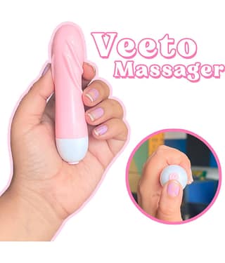 Calmras Veeto Mini Massager, 9 Vibration Modes, Handy, Powerful Massager
