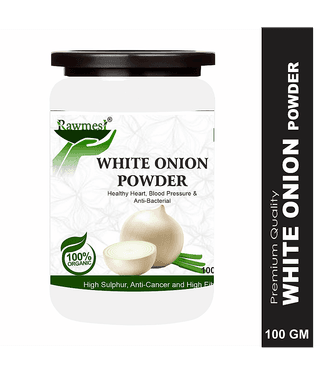 Rawmest White Onion ( Safed Pyaaz) For Hart Powder 100 Gm Pack of 1