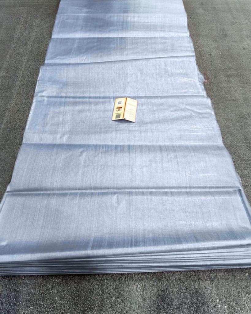 Silkmark Certified Pure Tussar Silk Fabric Cornflower Blue Color-7698