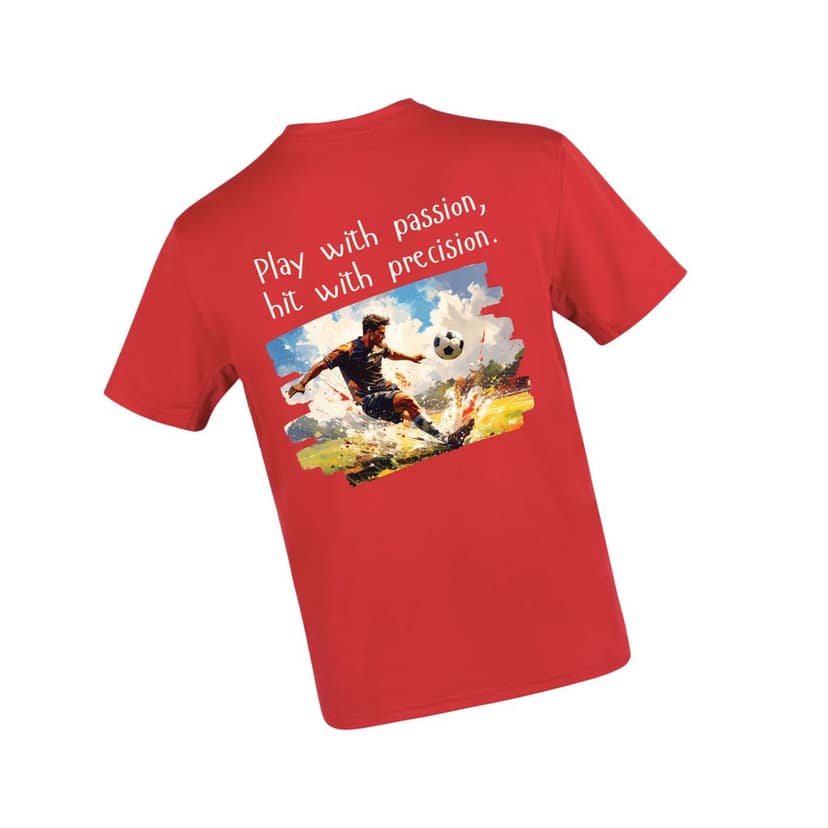 Trishoolin Sports Theme T-Shirt | Design 10410MB | Cotton Regular Fit | Crew Neck / Round Neck Half Sleeve | Pack of 1 view 3