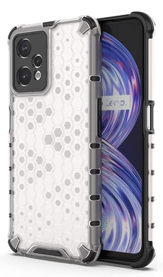 Faircost Hybrid Shockproof Back Cover for REALME 9 PRO 5G Hard Outside Soft Inside- (Polycabonate::Transparent)