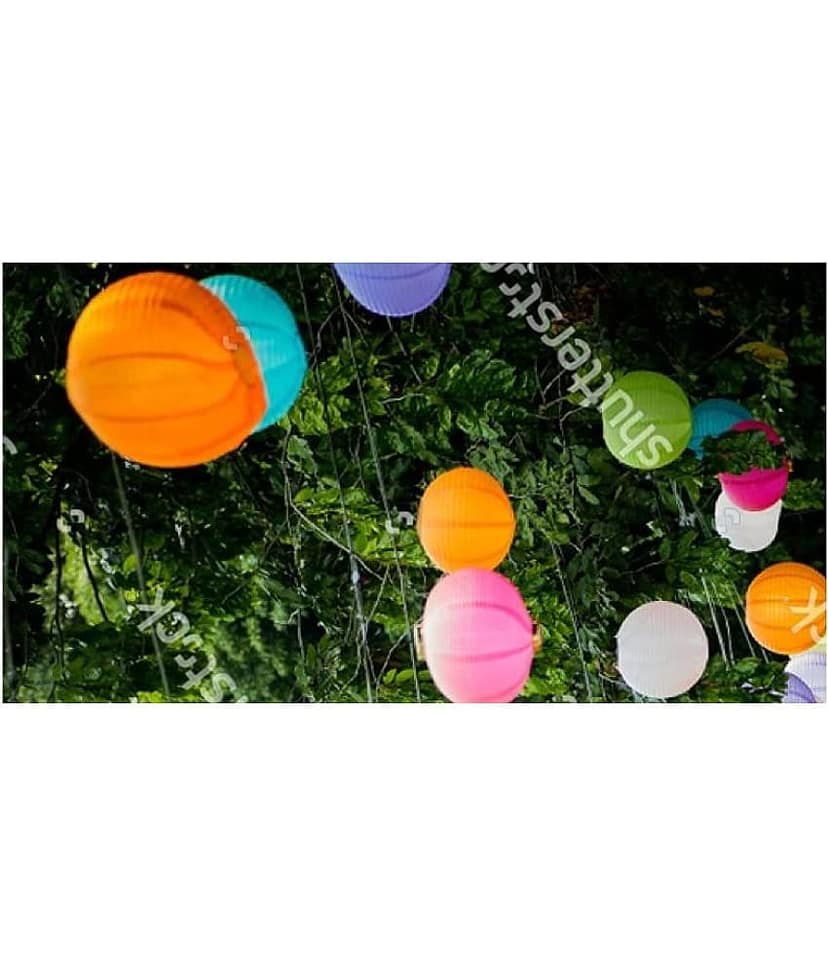 SHB Multicolour Paper Decorative Tissue Box Holder - Pack of 10 view 2