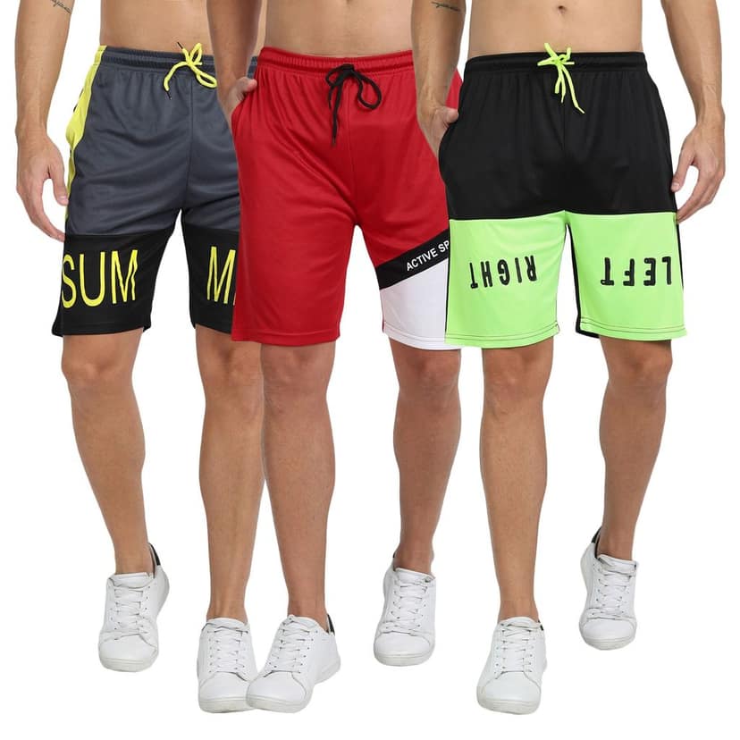 FTX Men Cut & Sew Printed Shorts