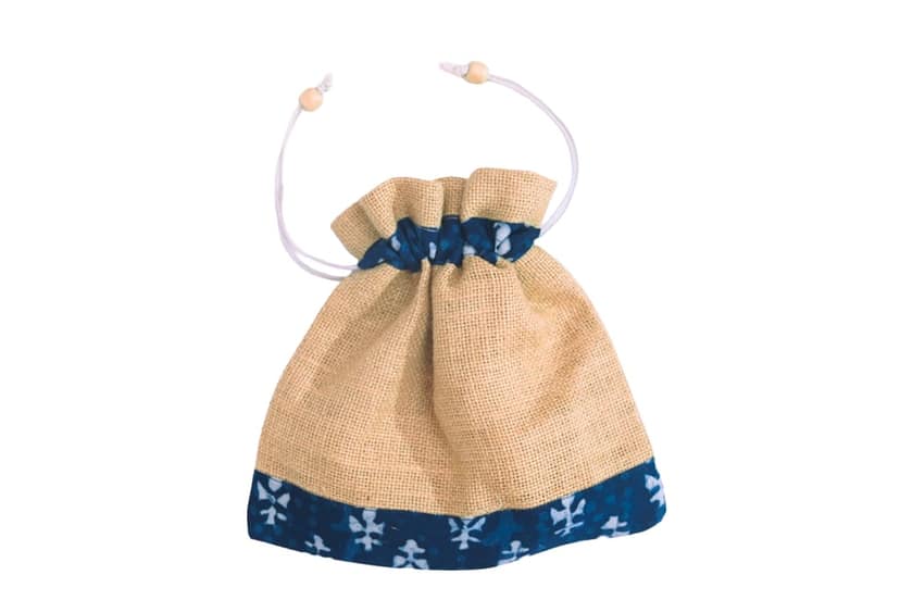 Jute Batwa blue colour