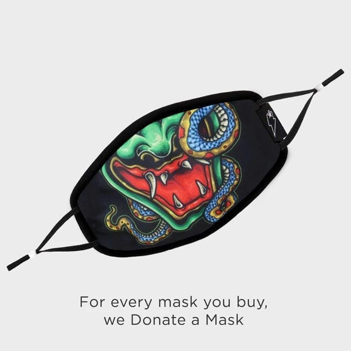 Oni Face Mask view 3