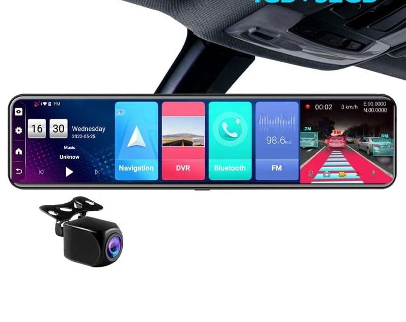 AUSHA Full HD Dual Dash Camera D4 | 12″ Touch Screen, ADAS, GPS & 4G SIM Support view 6