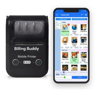 Bluetooth Thermal Printer 2 inch (58MM) (Bluetooth Mobile Printer) with 1 Year POS Billing Software | Suitable for Every Business Bluetooth Thermal Printer 2 inch (58MM) (Bluetooth Mobile Printer) with 1 Year POS Billing Software | Suitable for Every Bus