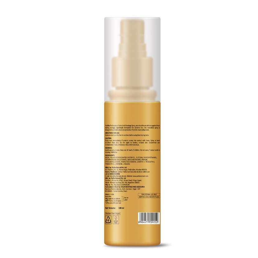 Yuthika Professional Vertix Anti Breakage Hair Spray 100ml, Hydrolyzed Keratin Hair Spray for Chemically Treated Hair view 2