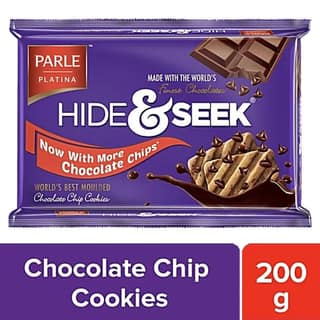 Parle Platina Hide & Seek Chocolate Chip Cookies, 200 g - 200 gm - One pack