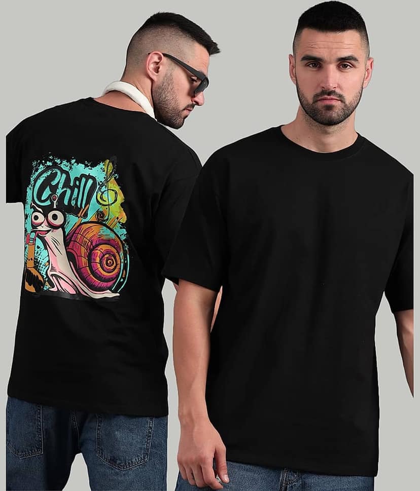Paul Street Pack of 1 100% Cotton Slim Fit Men's T-Shirt ( Black ) view 6