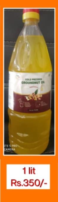 Cold Pressed Groundnut Oil (1 Litre) | Pure & Nutritious | Daily Cooking