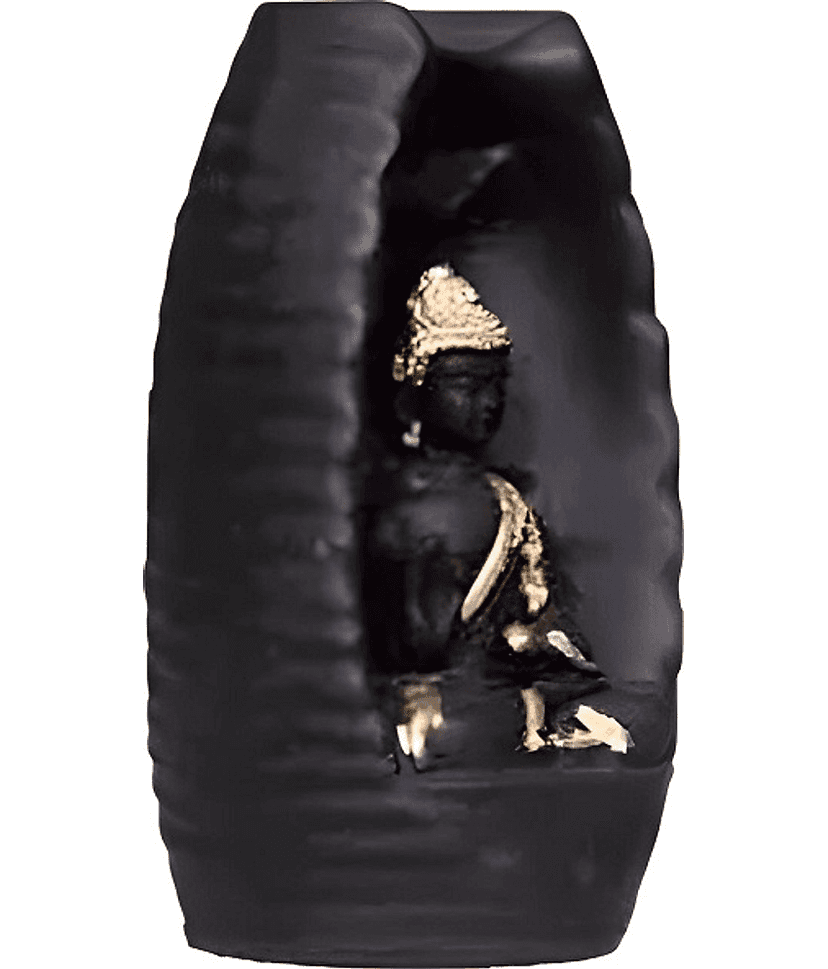 Khushi Enterprises Tower Sitting Resin Buddha Idol 13 x 7 cms Pack of 1 view 2