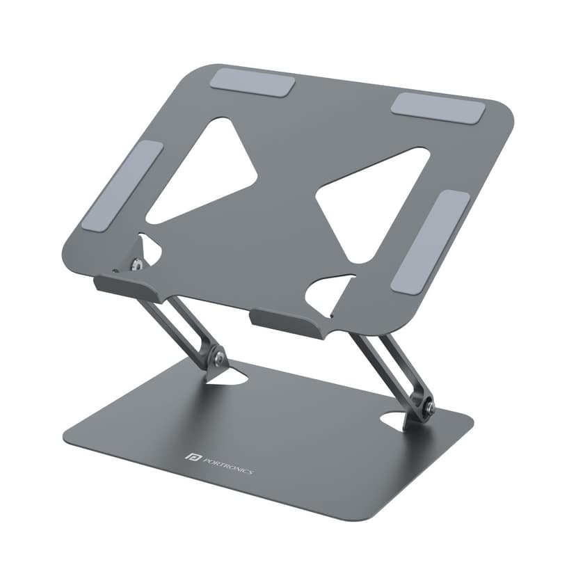 Portronics My Buddy K7, Foldable Laptop Stand - Gray
