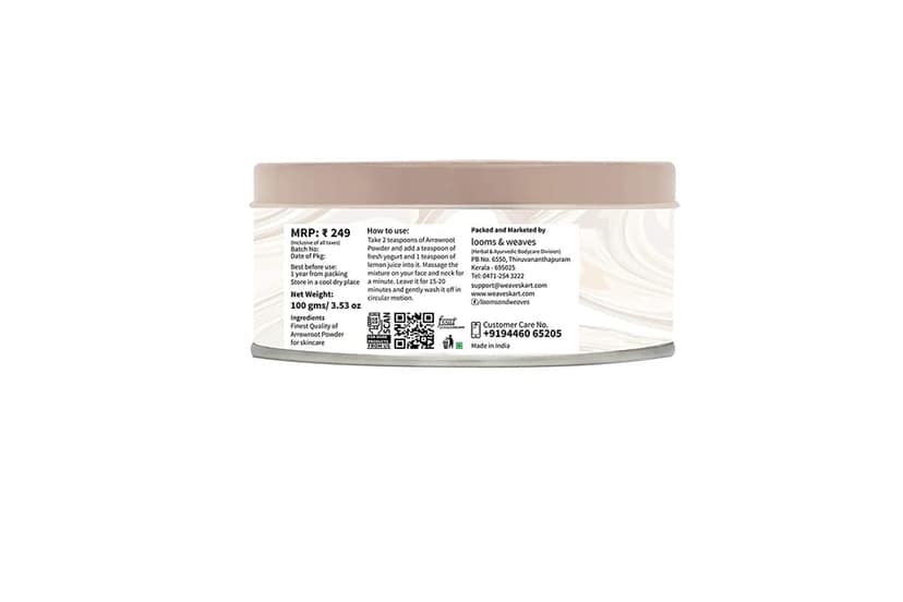 Arrowroot Powder for Skin Care – 100 gm view 3