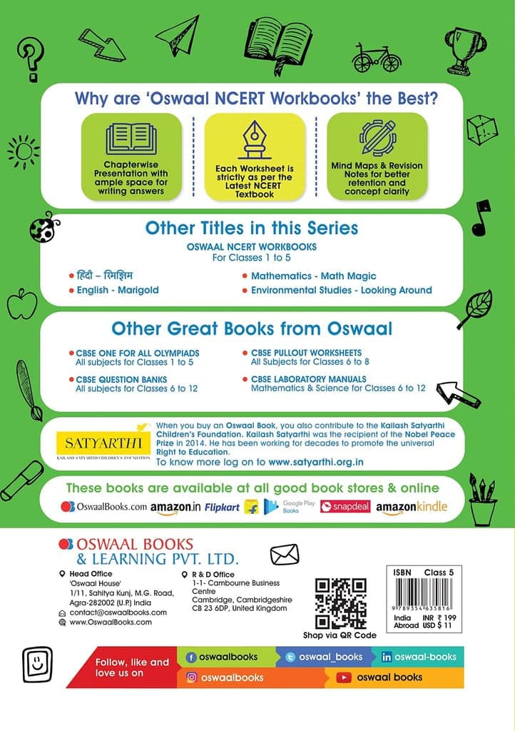 Oswaal NCERT Workbook Mathematics (Math Magic) Class 5 (For Latest Exam) [Paperback] Oswaal Editorial Board [Paperback] Oswaal Editorial Board view 2