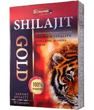 Dr Chopra Ayurveda Pure and Natural Shilajit/Shilajeet Resin -30 Cap