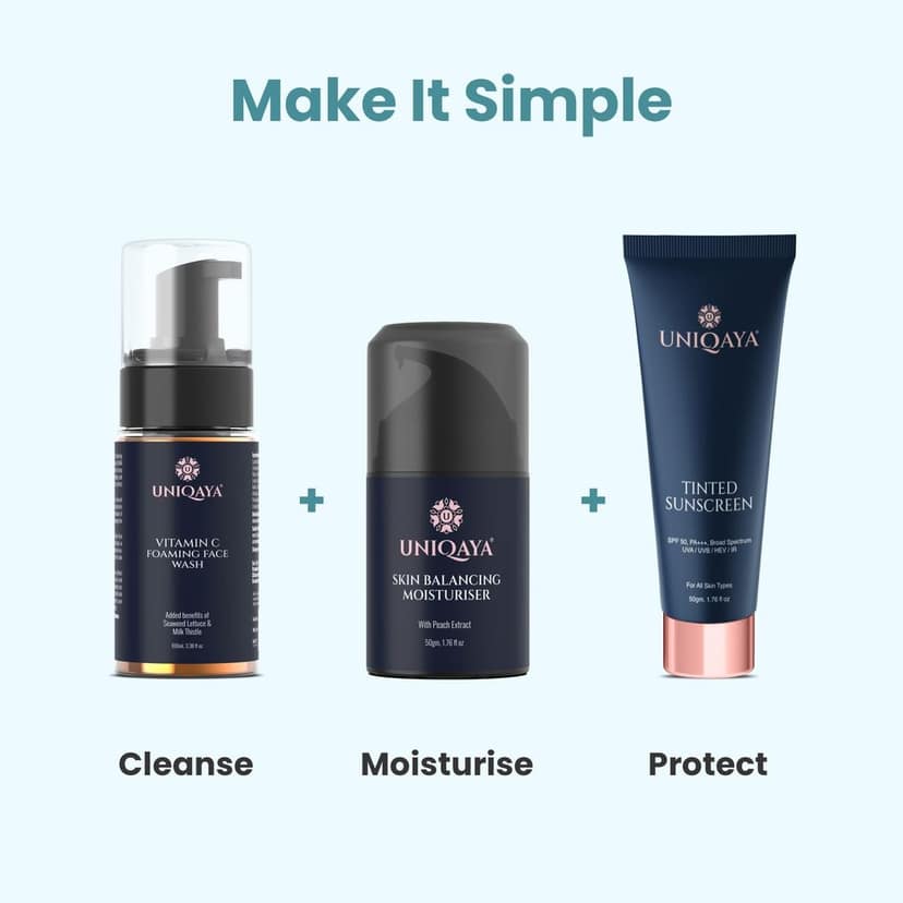 Uniqaya Moisturizer For Dry Skin | Face Moisturizer For Oily & Acne Prone Skin |Lightweight Moisturizer to Hydrate & Brighten Skin, Daily Care (Combination Skin) Pack Of 2 view 9