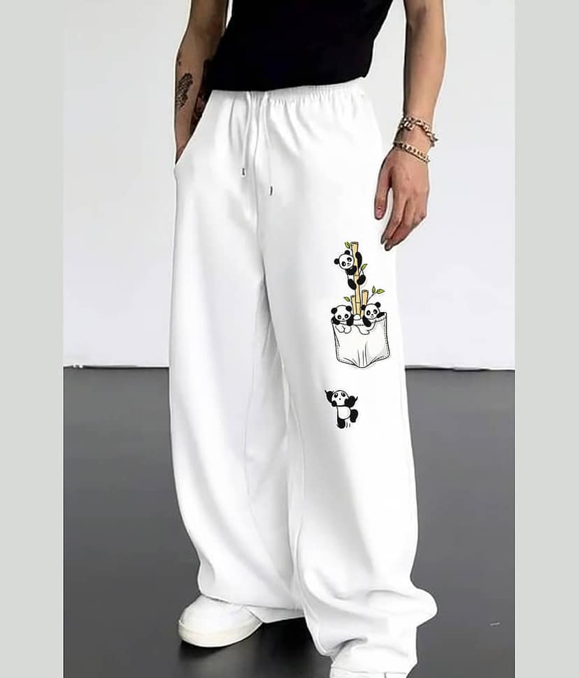 Deslizar White Blended Men's Trackpants ( Pack of 1 )