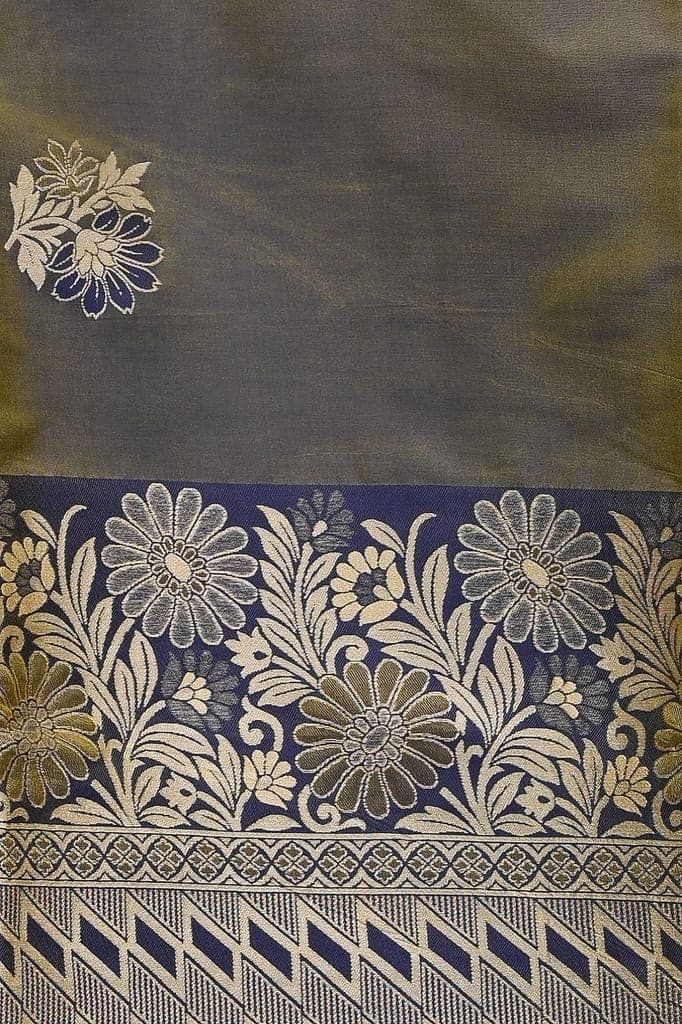Alluring Sand Taupe Uppada Soft Silk Saree With Modish Design and Flawless Work view 4