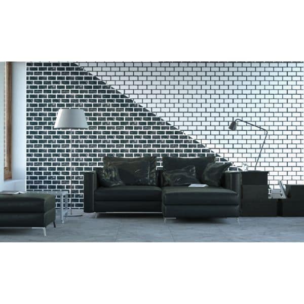 Orientbell Wall Tiles EHM Brick Black 5 Pcs