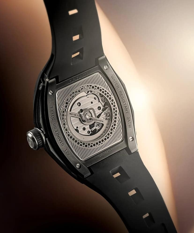 Qorum Equinox Men’s Automatic Skeleton Watch view 10